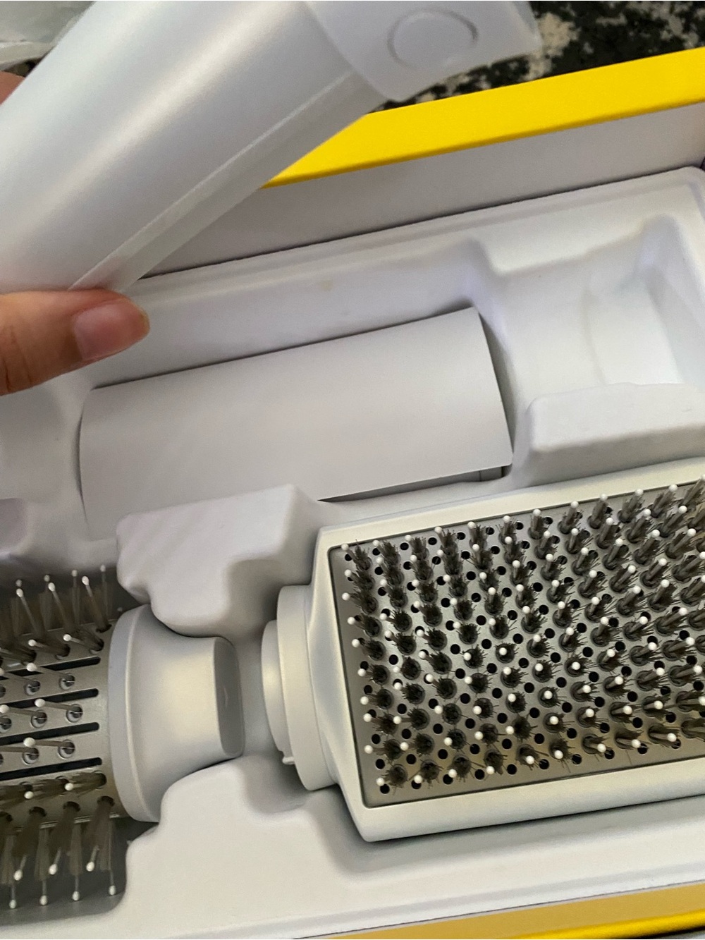 Drybar Reserve 3-in-1 Interchangeable Blow-Dryer — White & Yellow Accents - Picture 6 of 7